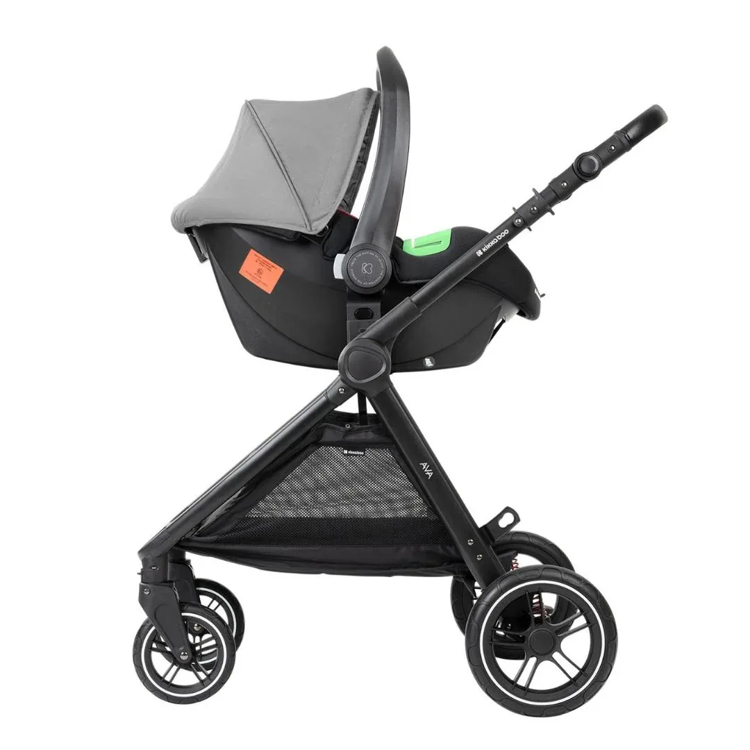 KikkaBoo® Stroller with carrycot 3v1 Ava Grey - Image 15