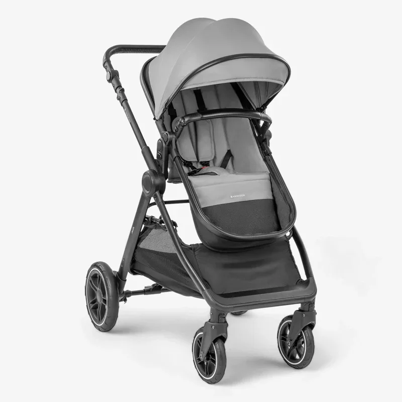 KikkaBoo® Stroller with carrycot 3v1 Ava Grey - Image 3