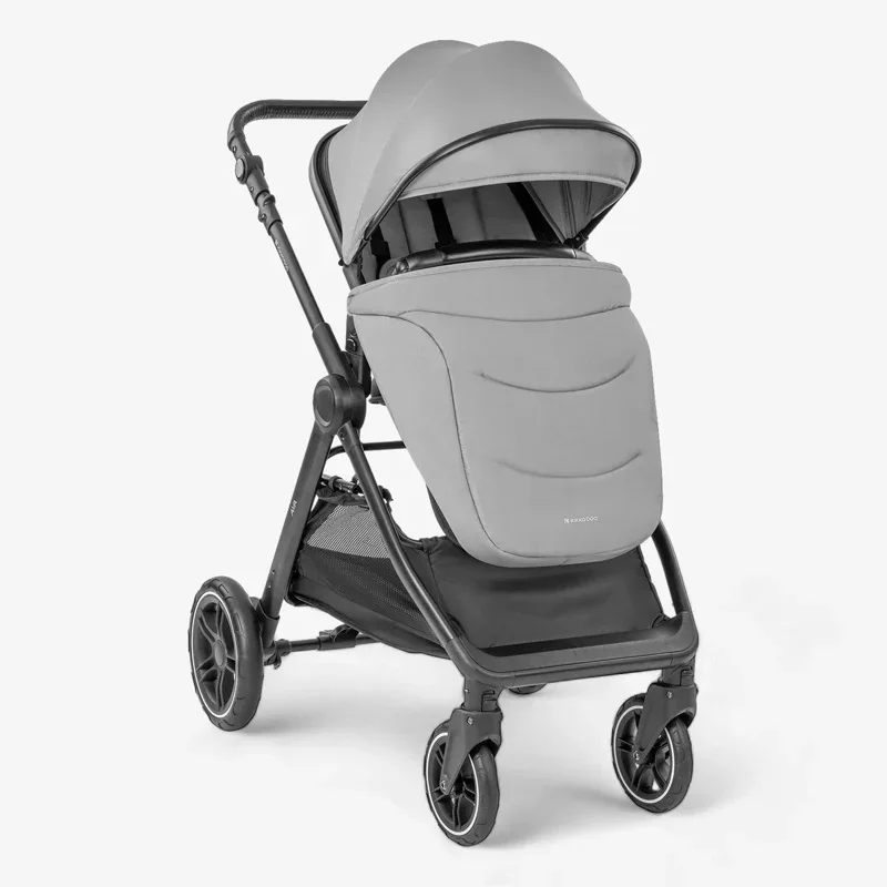 KikkaBoo® Stroller with carrycot 3v1 Ava Grey - Image 8