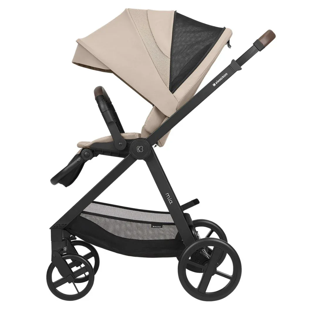KikkaBoo® Stroller with carrycot 3v1 Mia Beige - Image 6