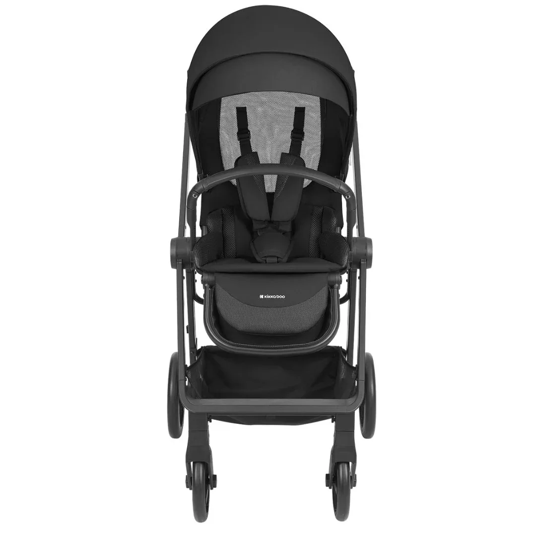 KikkaBoo® Stroller with carrycot 3v1 Mia Black - Image 4