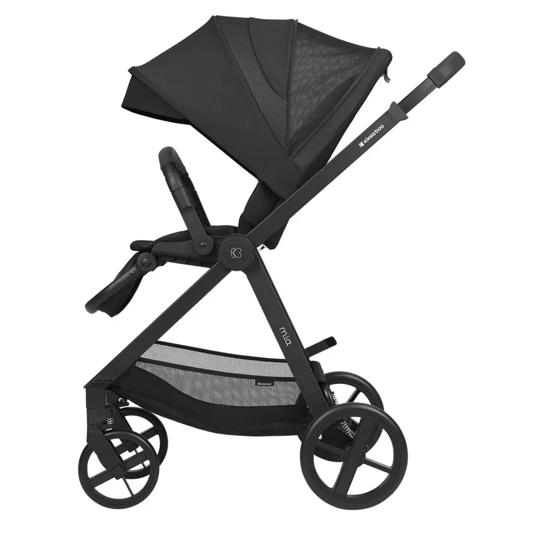 KikkaBoo® Stroller with carrycot 3v1 Mia Black - Image 6