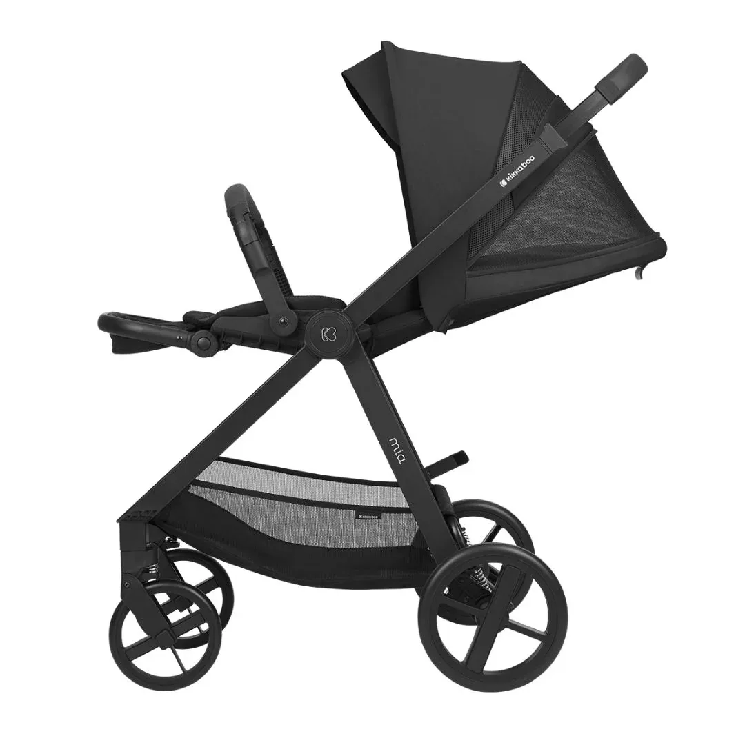 KikkaBoo® Stroller with carrycot 3v1 Mia Black - Image 7