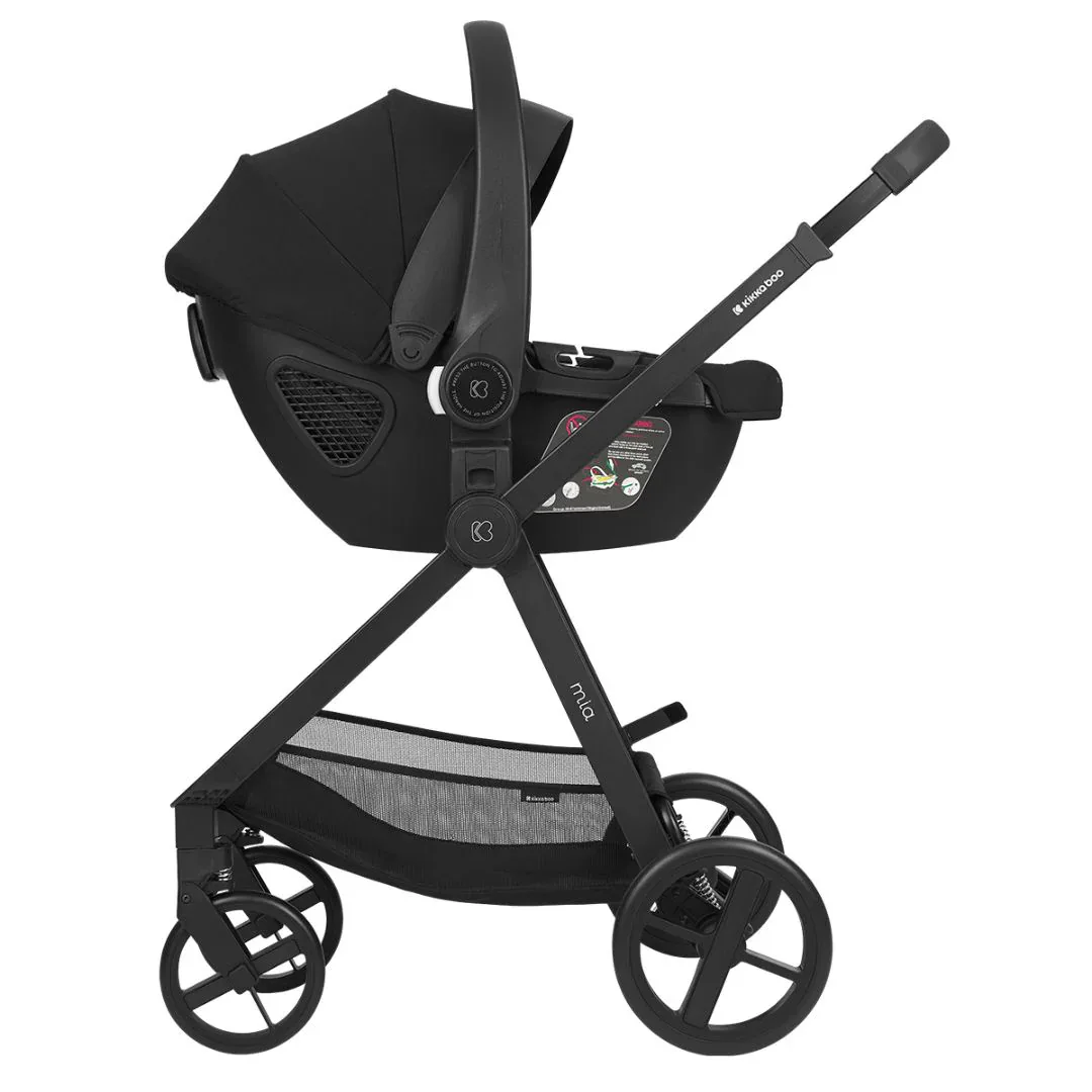 KikkaBoo® Stroller with carrycot 3v1 Mia Black - Image 9