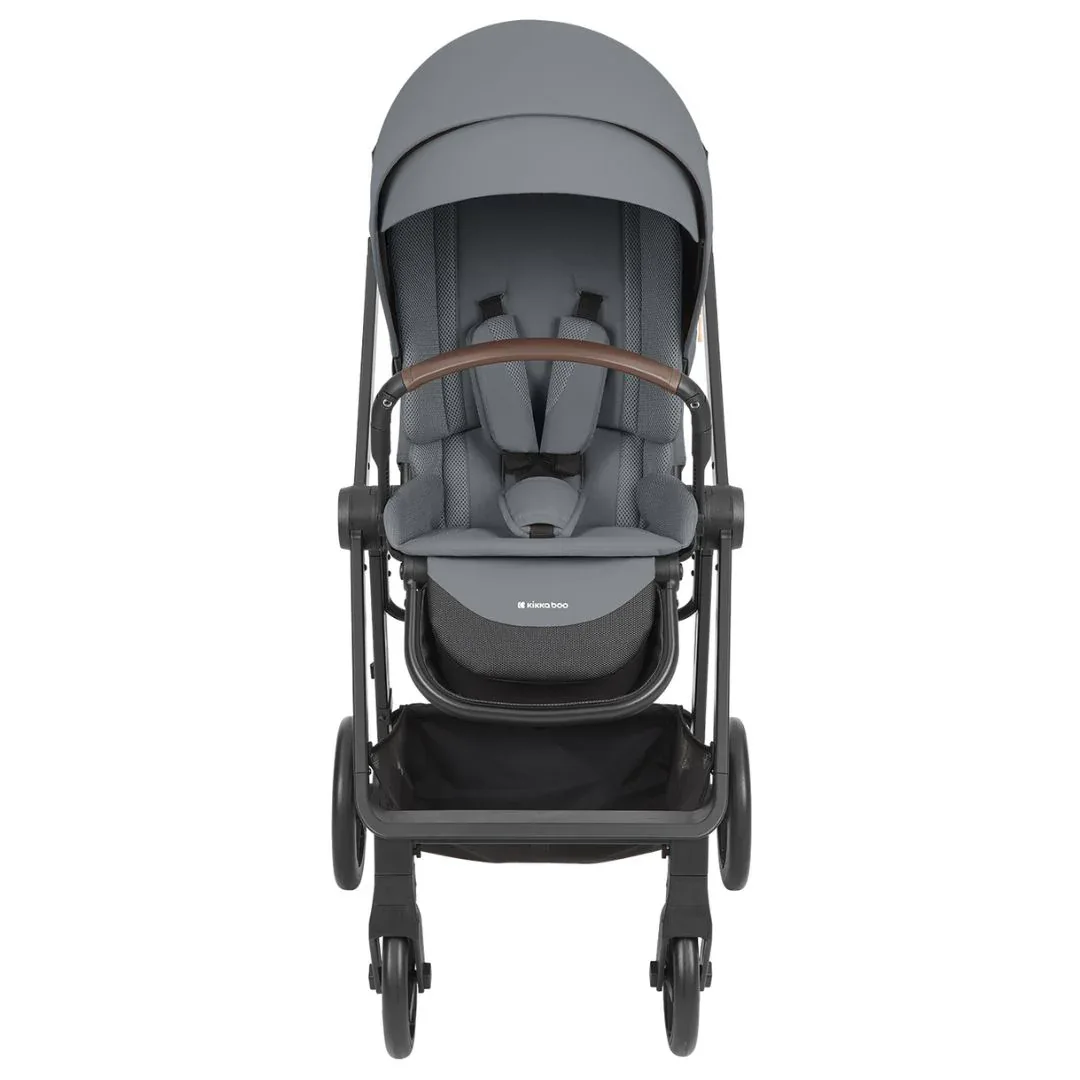 KikkaBoo® Stroller with carrycot 3v1 Mia Grey - Image 2