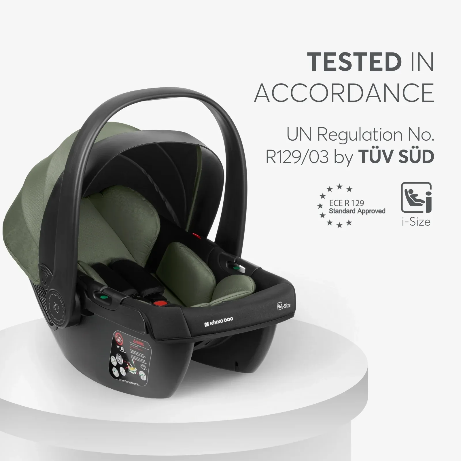 KikkaBoo® Stroller with carrycot 3v1 Modena Black - Image 9