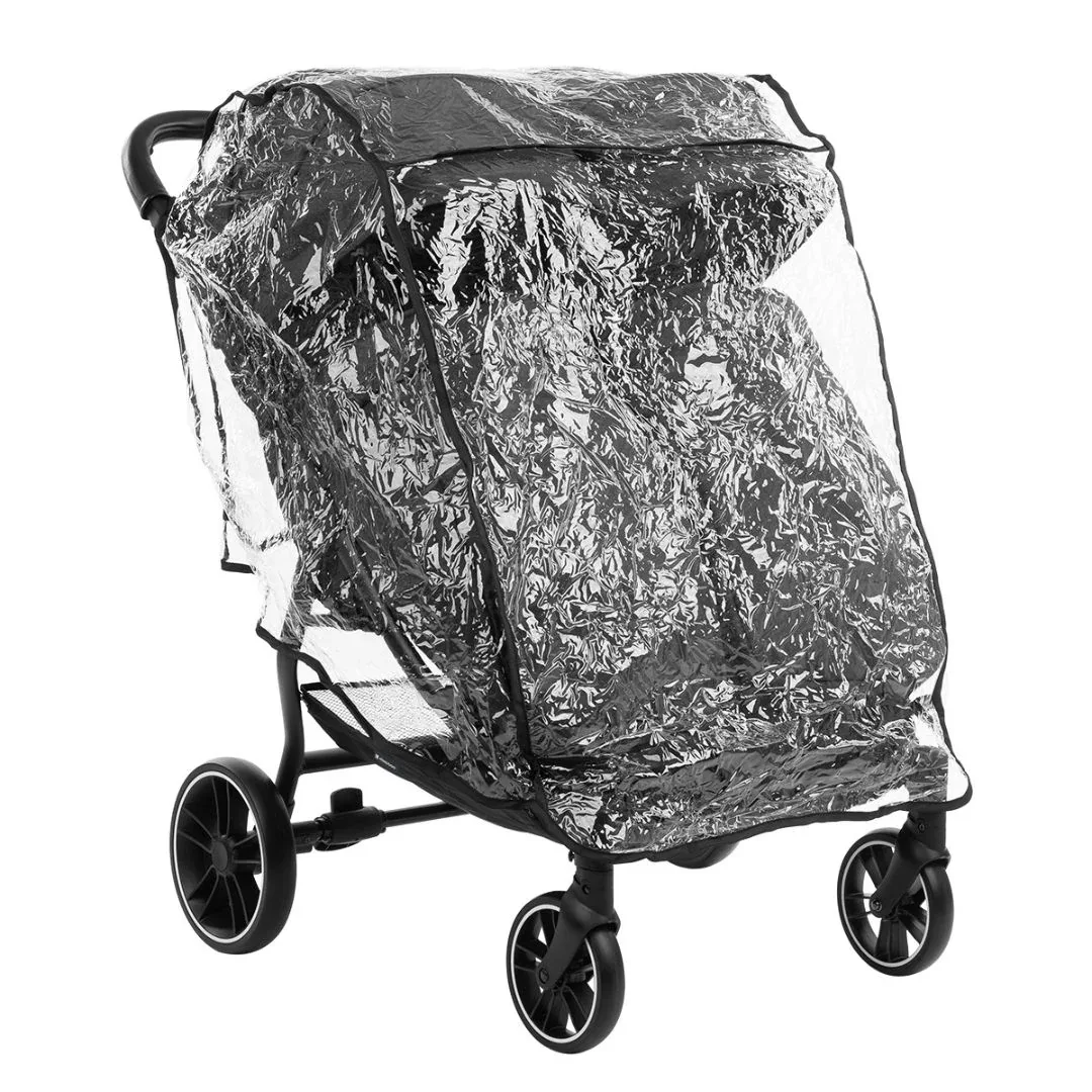 KikkaBoo® Twin stroller Happy 2 Black - Image 12