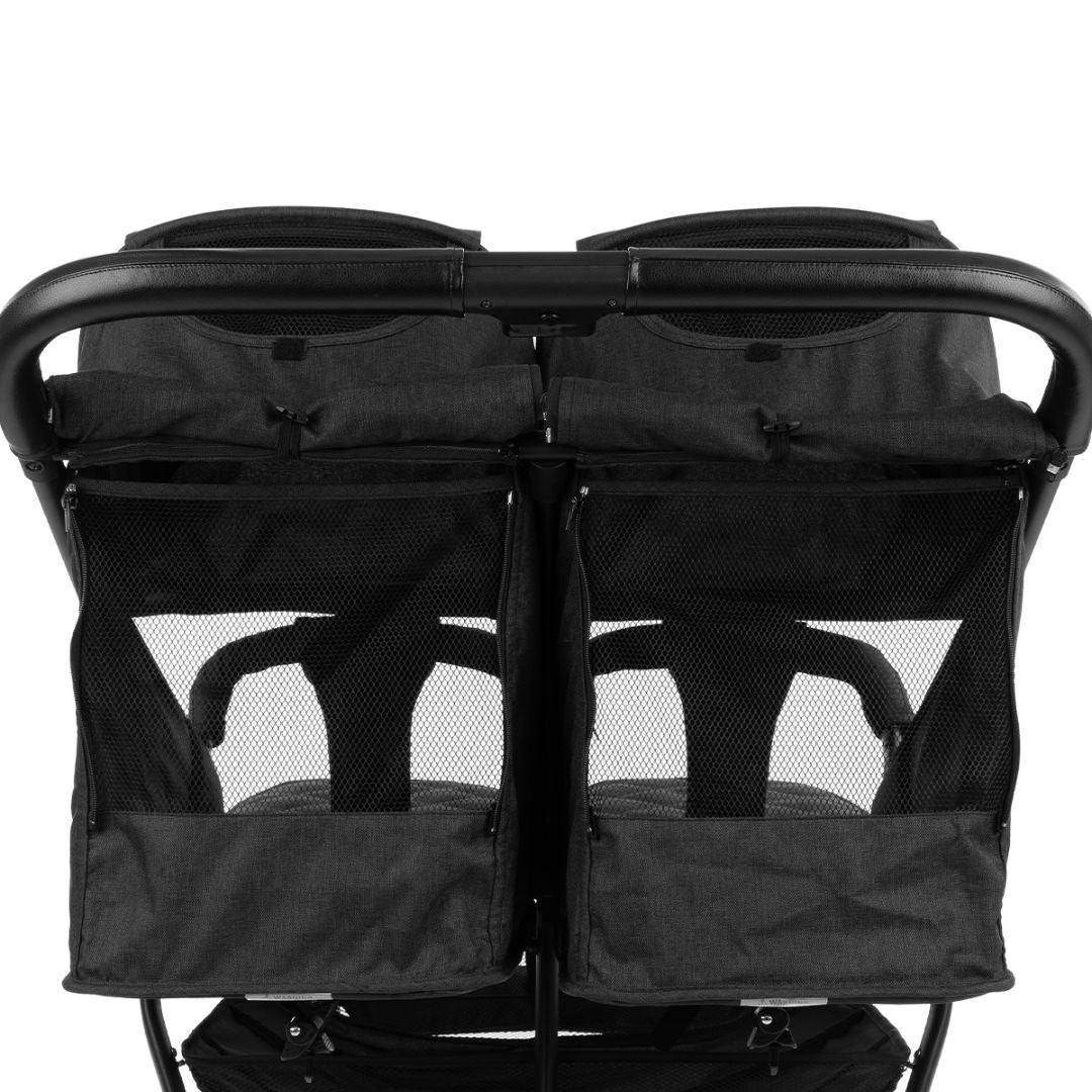 KikkaBoo® Twin stroller Happy 2 Black - Image 14