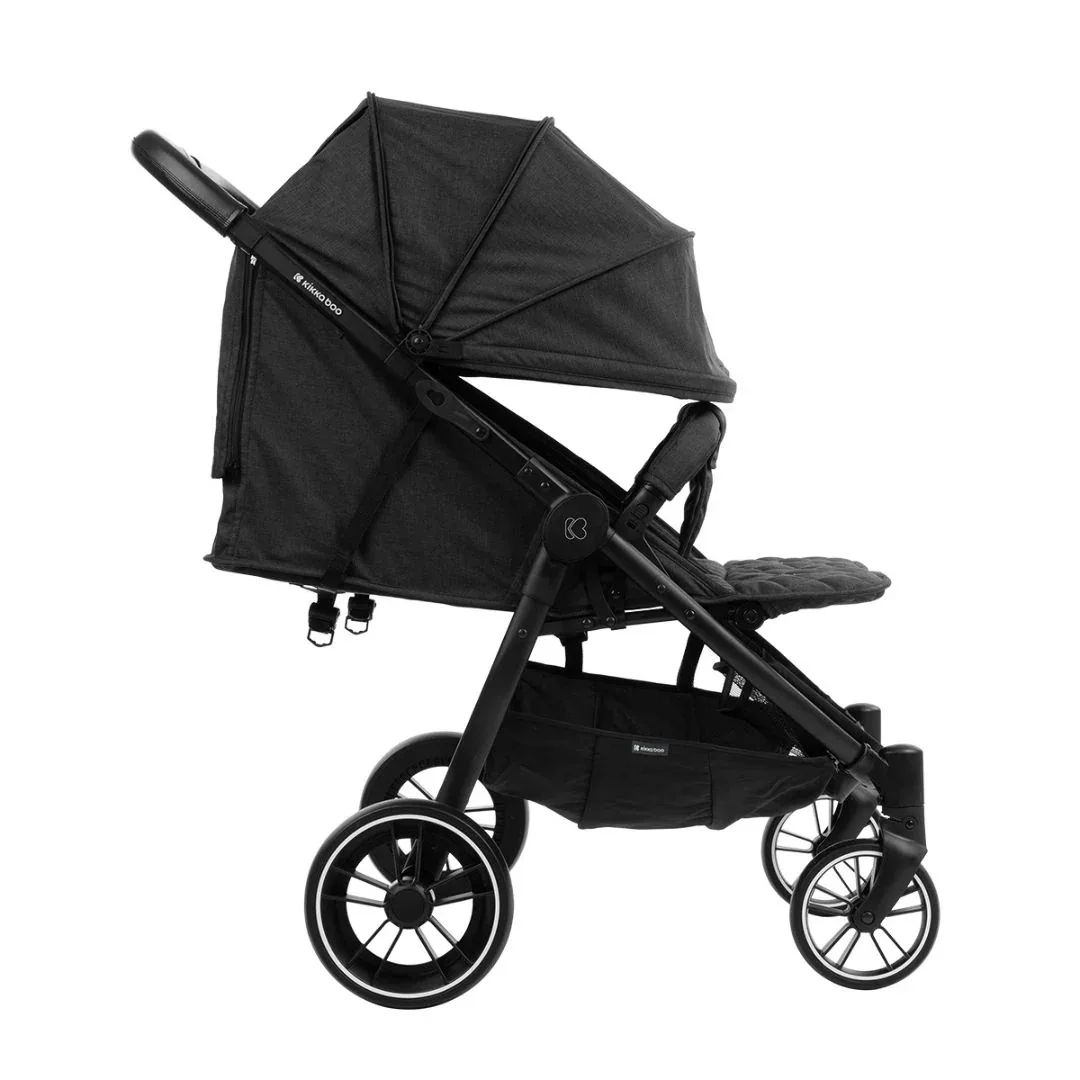 KikkaBoo® Twin stroller Happy 2 Black - Image 8