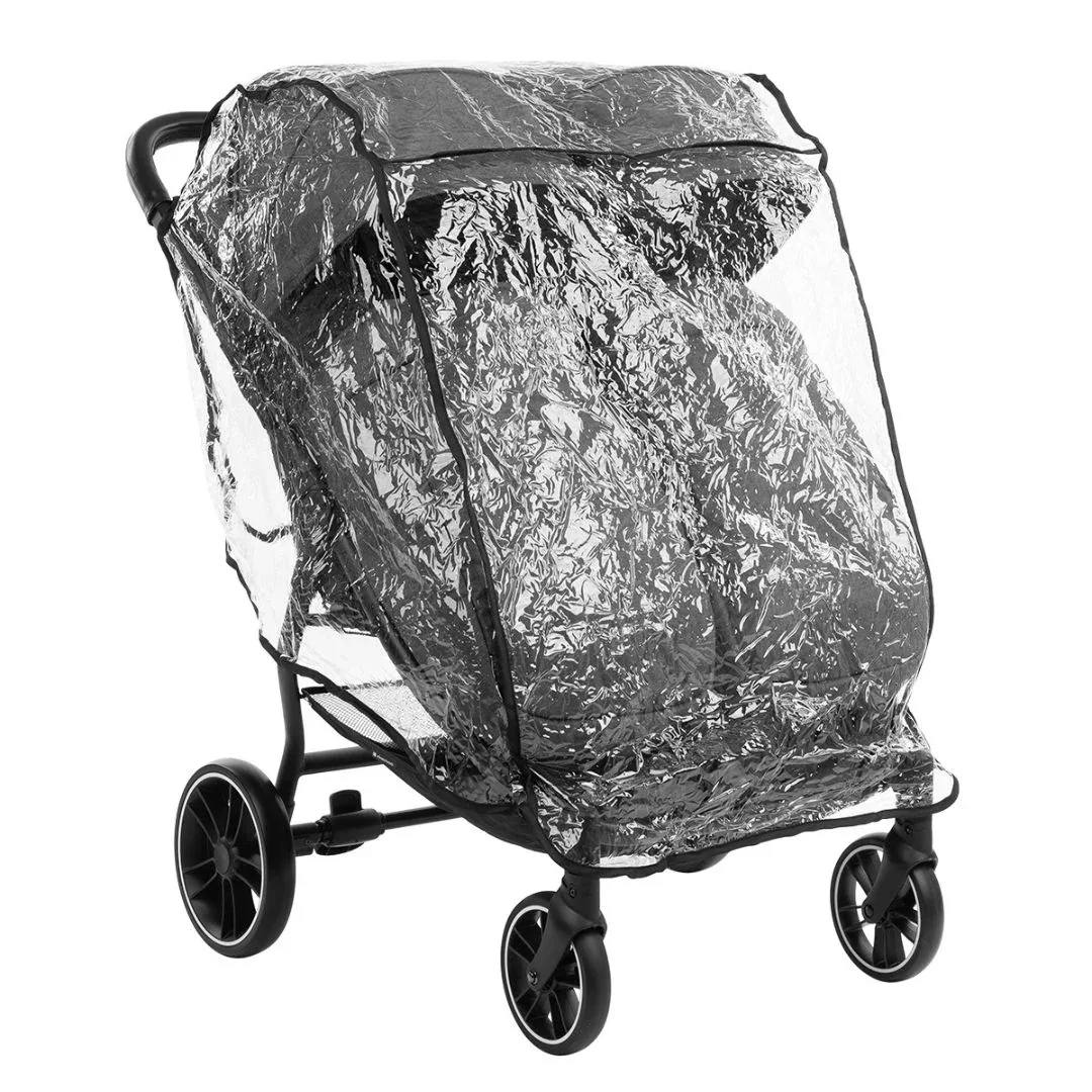 KikkaBoo® Twin stroller Happy 2 Dark Grey - Image 11