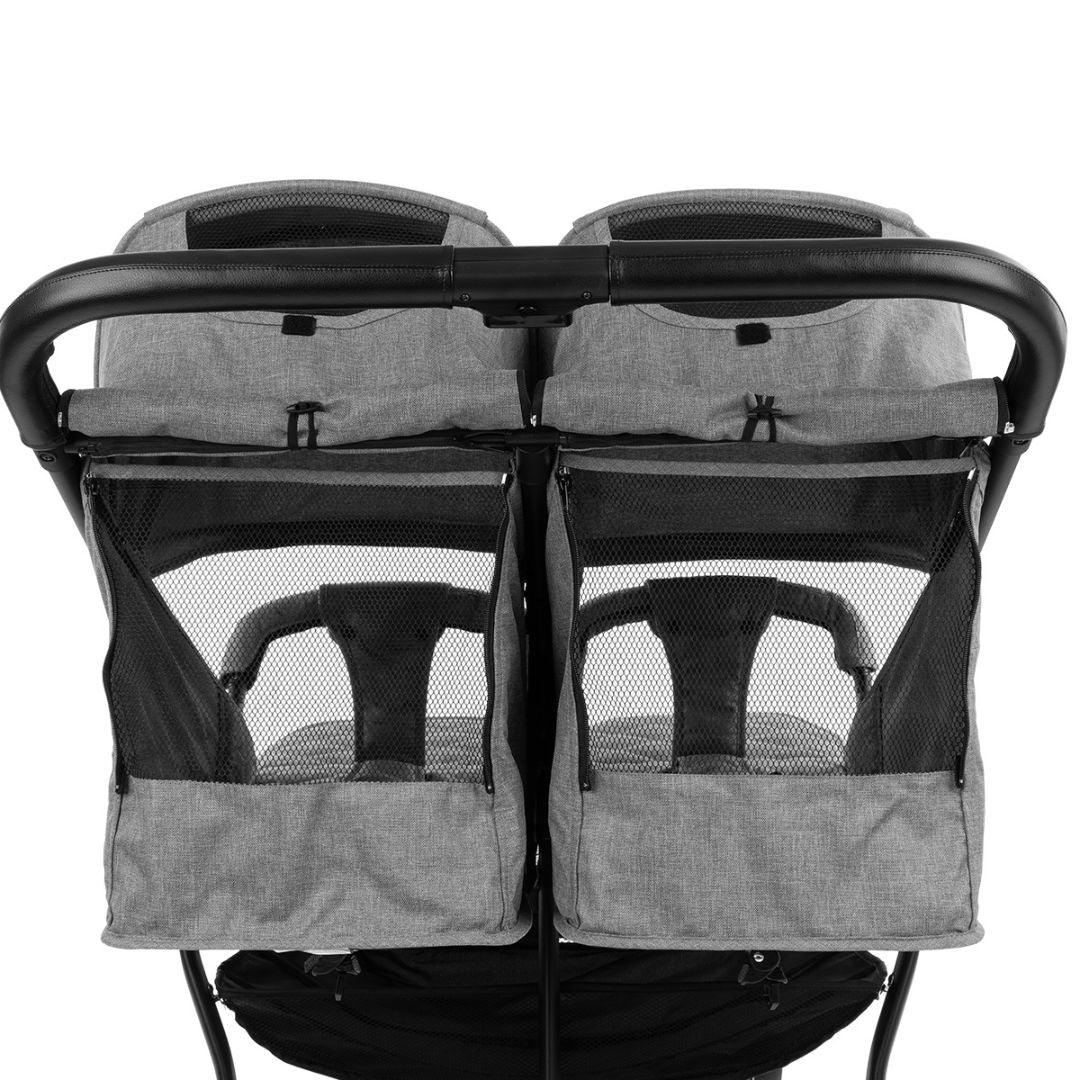 KikkaBoo® Twin stroller Happy 2 Light Grey - Image 15