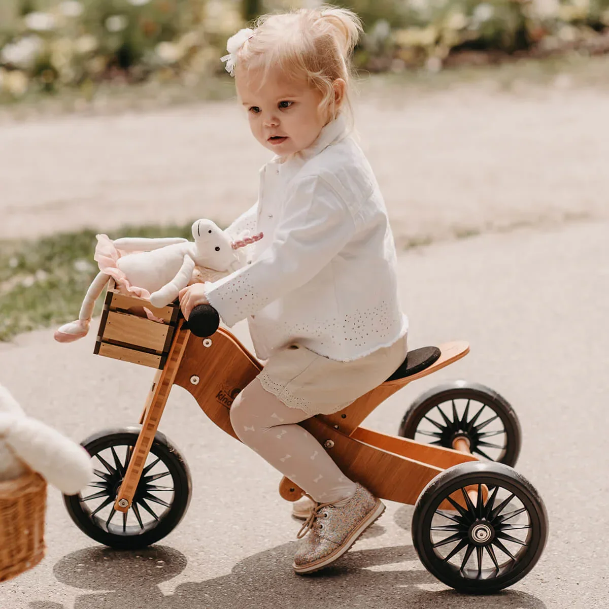 Kinderfeets® Balance Bike Tiny Tot Plus 2in1 Bamboo  - Image 5