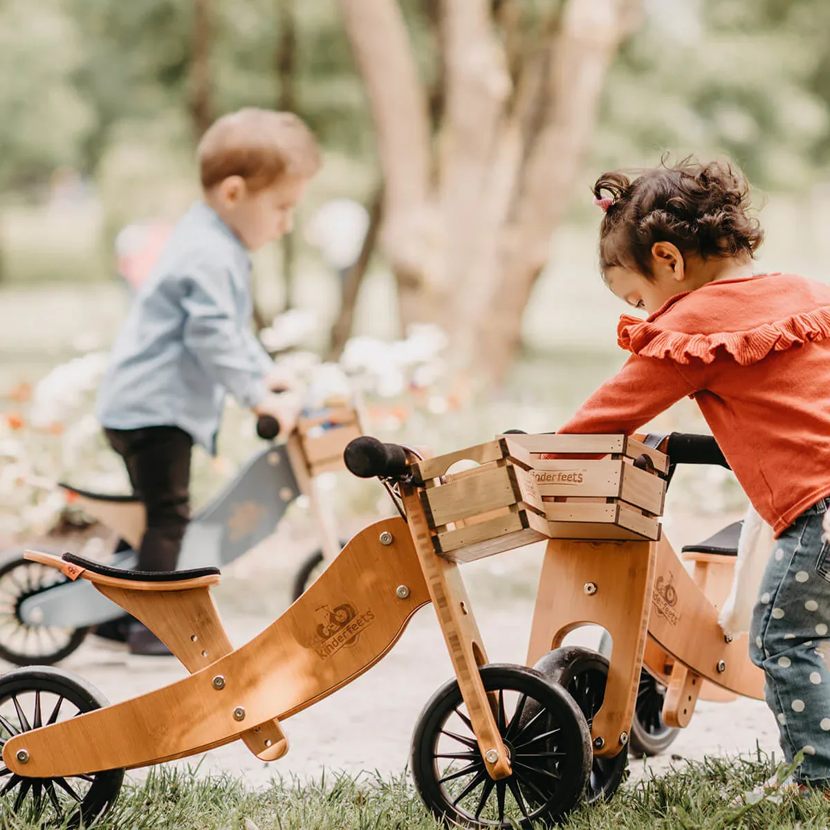 Kinderfeets® Balance Bike Tiny Tot Plus 2in1 Bamboo  - Image 6