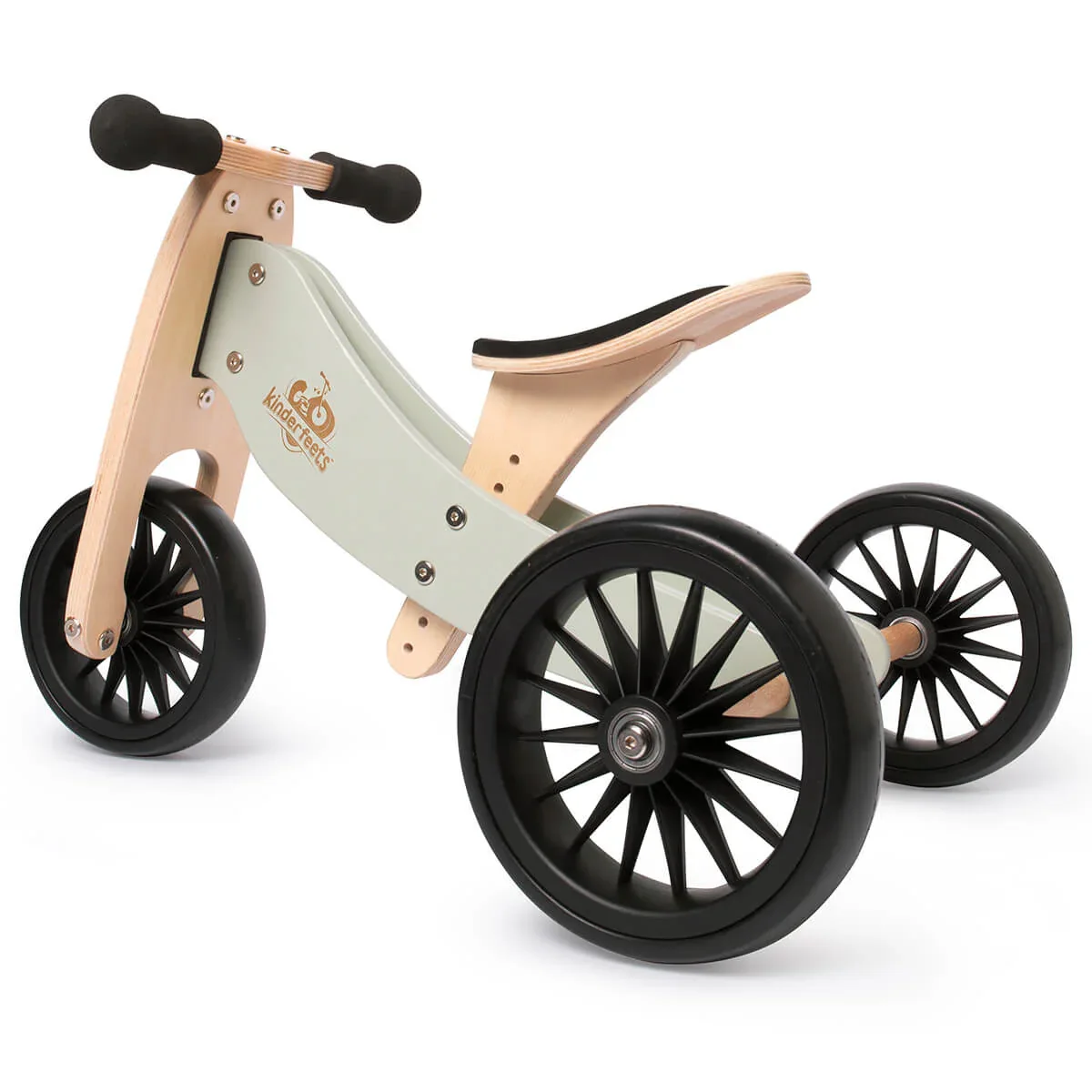 Kinderfeets® Balance Bike Tiny Tot Plus 2in1 Silver Sage - Image 3