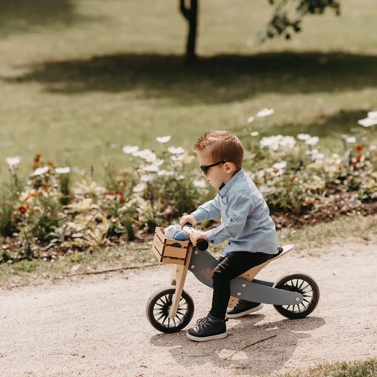 Kinderfeets® Balance Bike Tiny Tot Plus 2in1 Slate Blue - Image 10