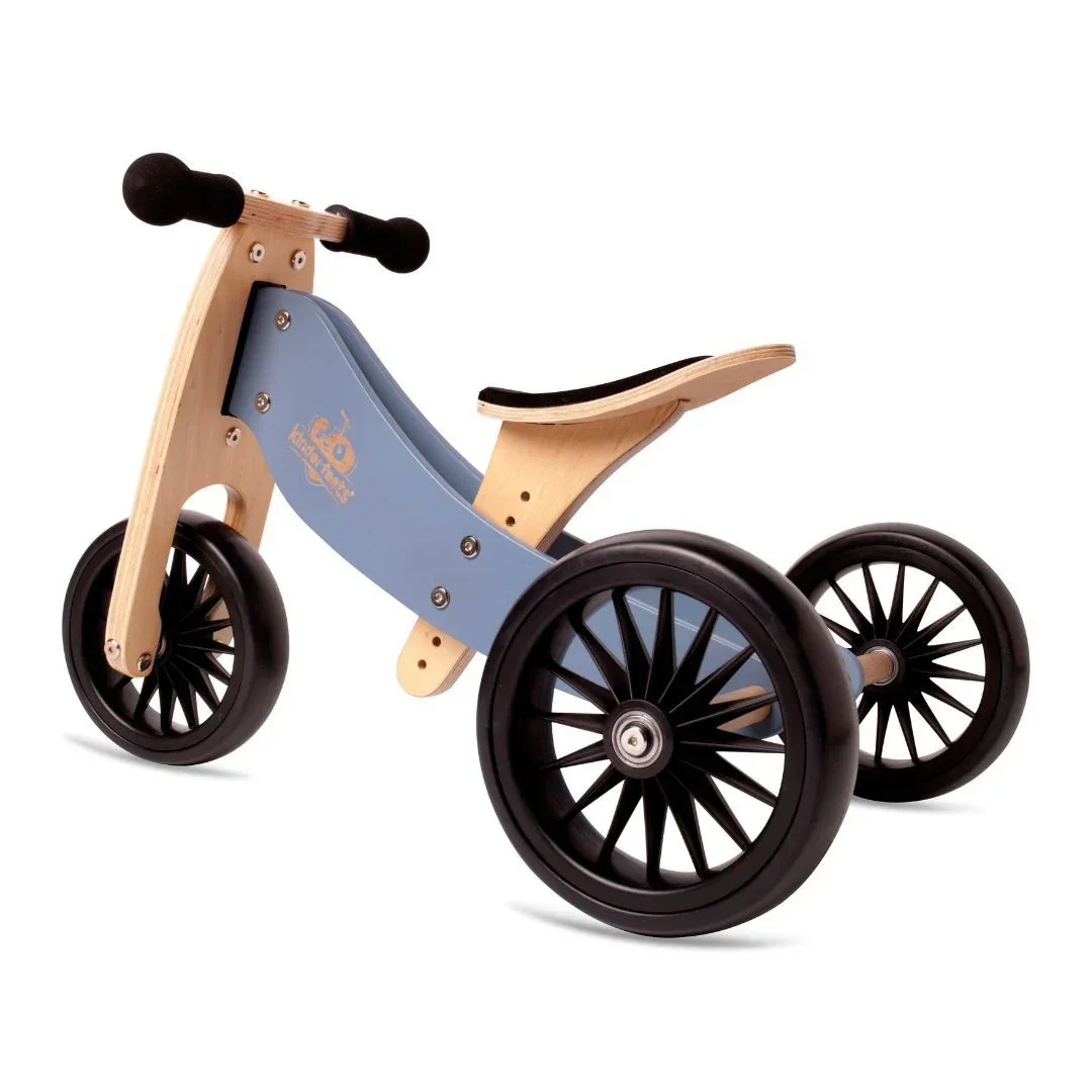 Kinderfeets® Balance Bike Tiny Tot Plus 2in1 Slate Blue - Image 3