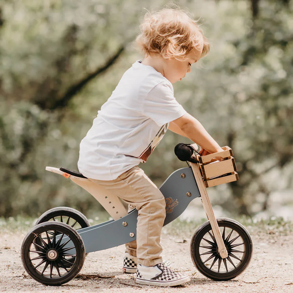 Kinderfeets® Balance Bike Tiny Tot Plus 2in1 Slate Blue - Image 5