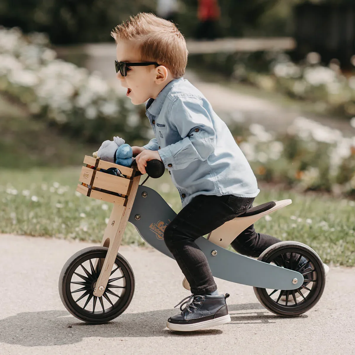 Kinderfeets® Balance Bike Tiny Tot Plus 2in1 Slate Blue - Image 8