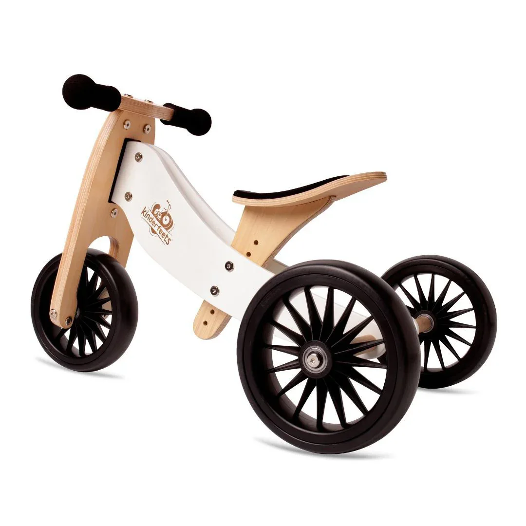 Kinderfeets® Balance Bike Tiny Tot Plus 2in1 White - Image 3