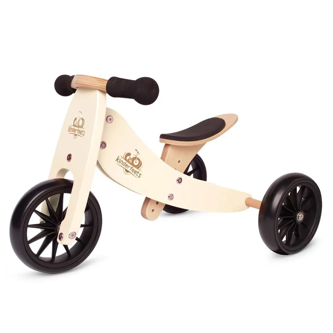 Kinderfeets® Tiny Tot Balance Bike 2in1 Cream - Image 3