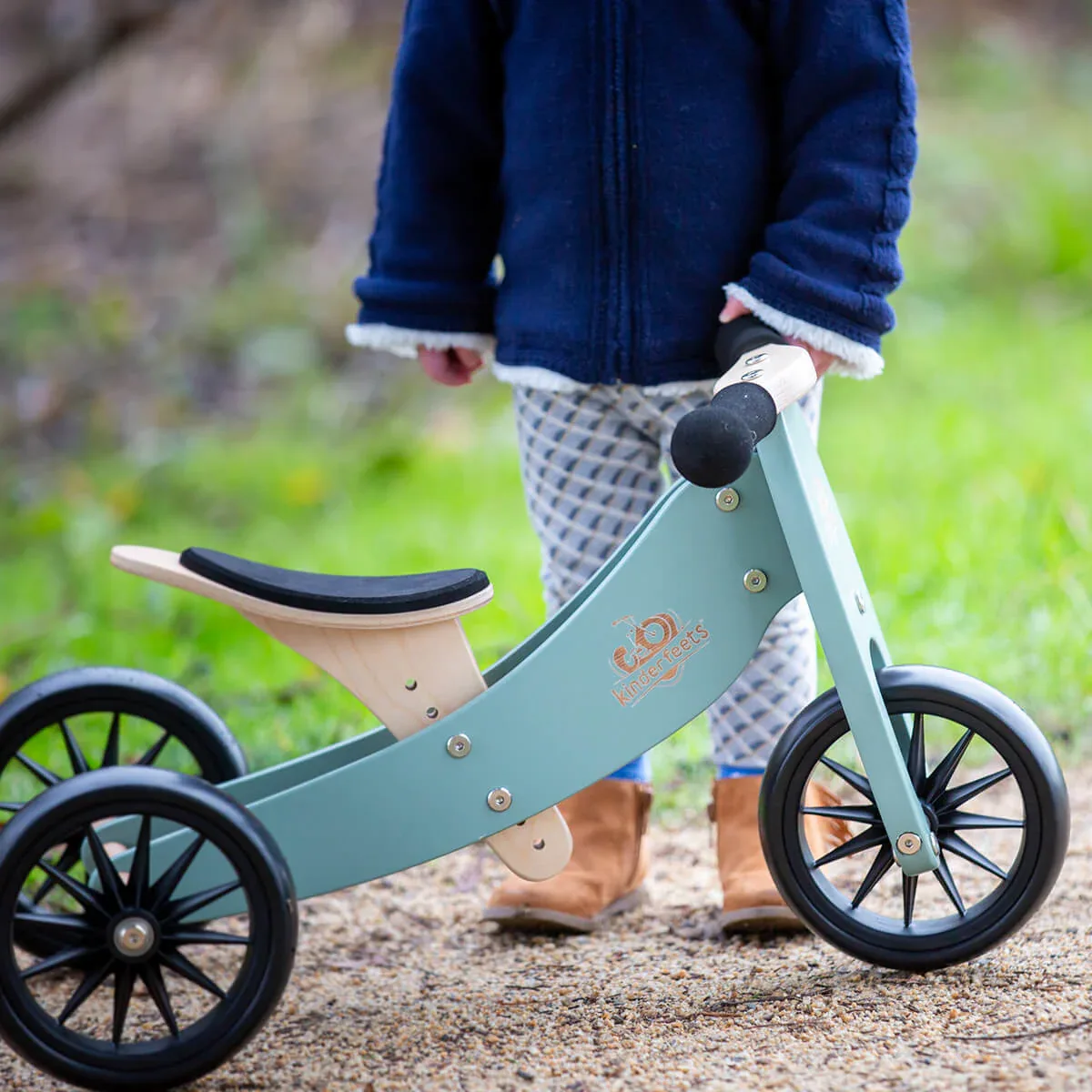 Kinderfeets® Tinytot Balance Bike 2in1 Sage - Image 4