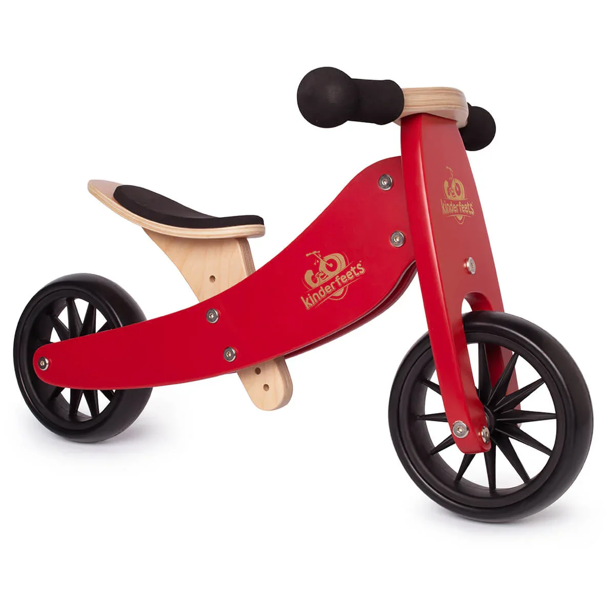 Kinderfeets® Tiny Tot Balance Bike 2in1 Cherry Red - Image 3
