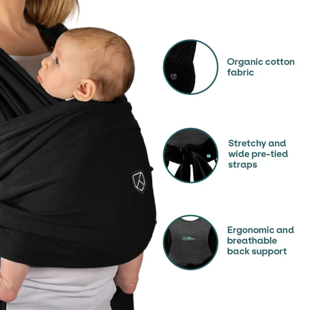 Koala Babycare® Baby Carrier Wrap Band 2 Full Black - Image 5