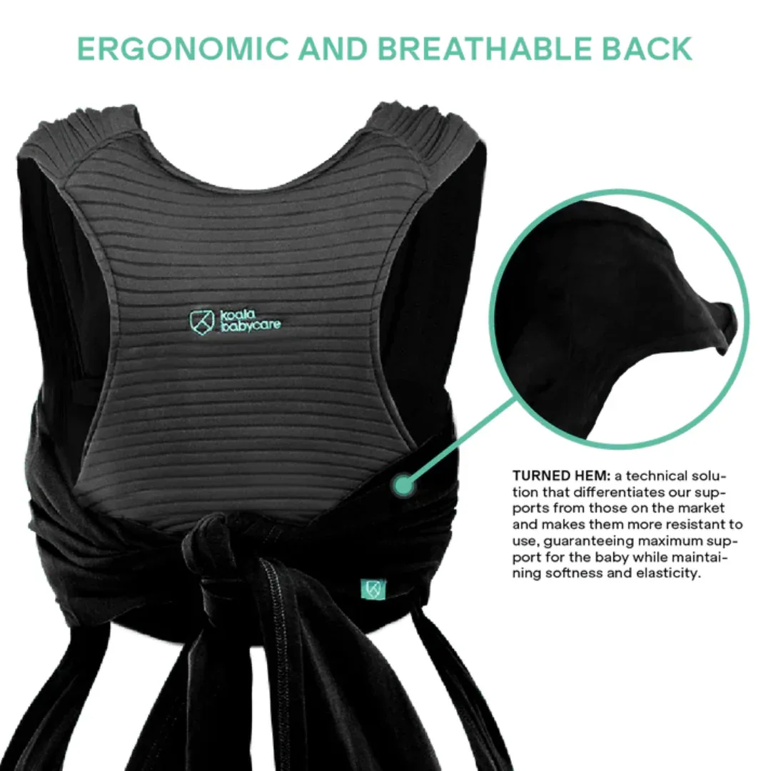 Koala Babycare® Baby Carrier Wrap Band 2 Full Black - Image 6