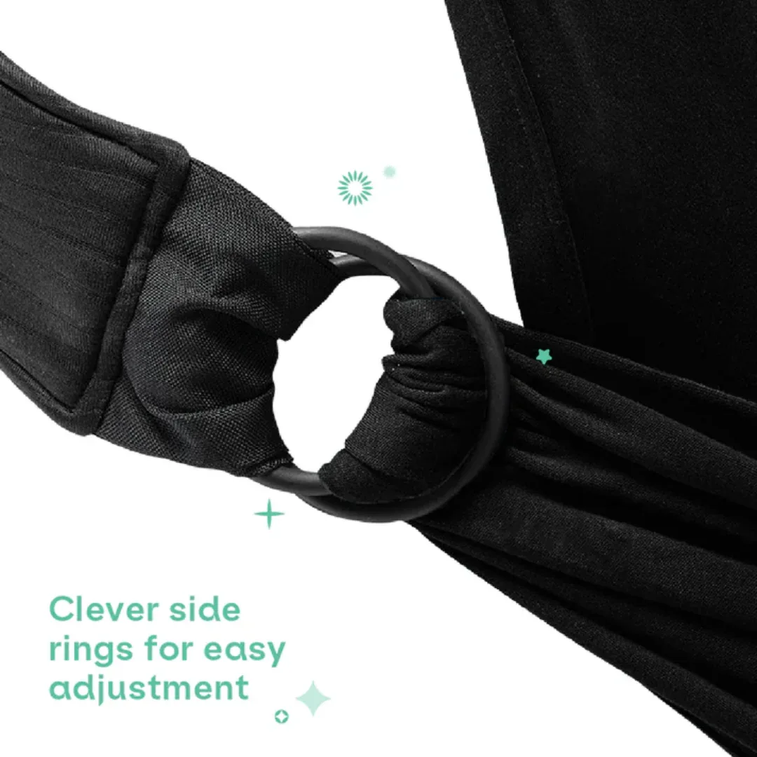 Koala Babycare® Baby Carrier Wrap Band 2 Full Black - Image 7