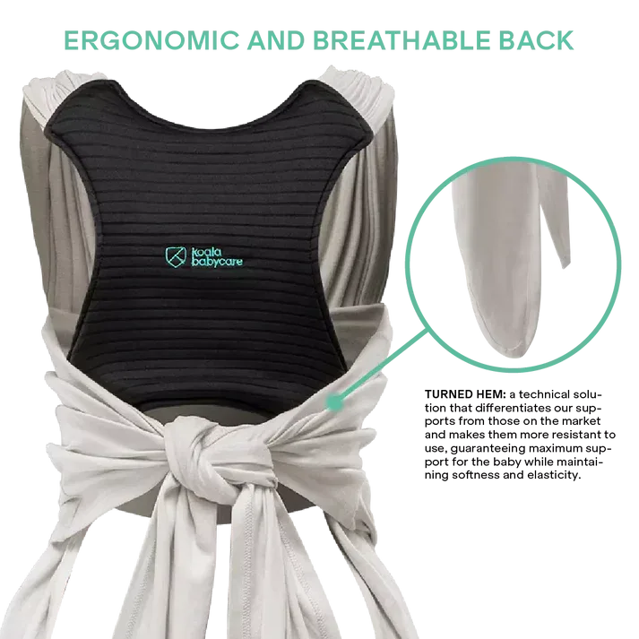 Koala Babycare® Baby Carrier Wrap Band 2 Full Grey - Image 3