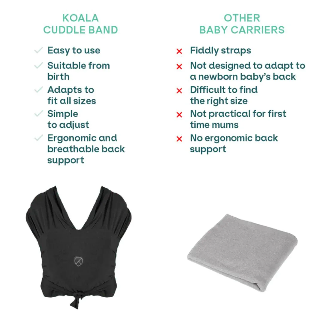 Koala Babycare® Baby Wrap Black - Image 3