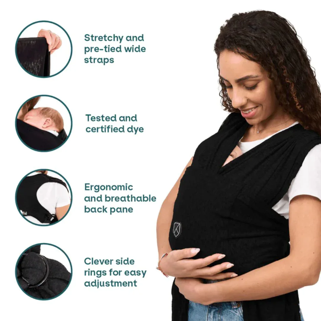 Koala Babycare® Baby Wrap Black - Image 4
