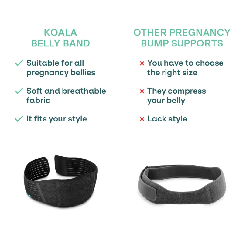 Koala Babycare® Koala Belly Band Black - Image 3