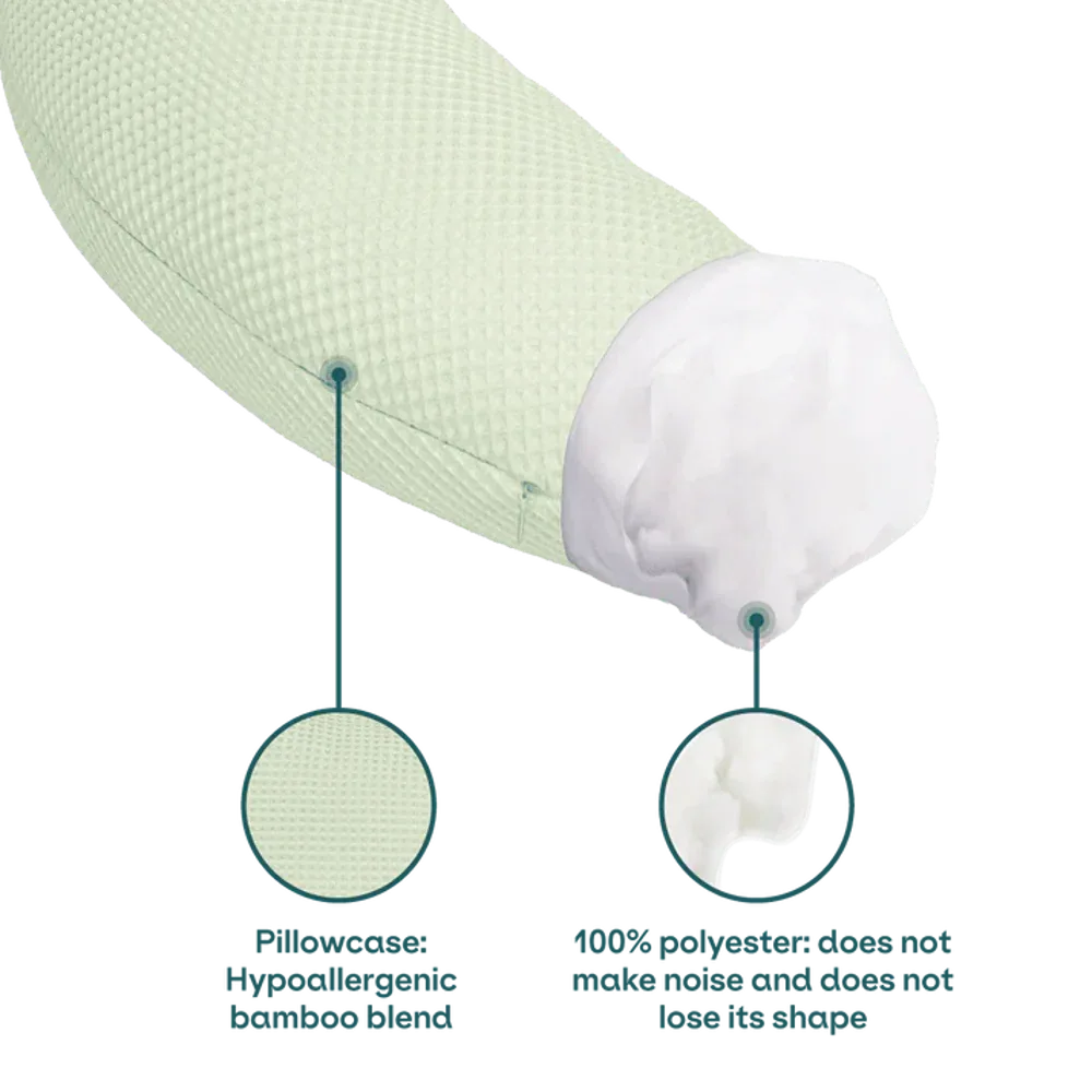 Koala Babycare® Maternity pillow Hug Comfy Bamboo Sage Green - Image 5
