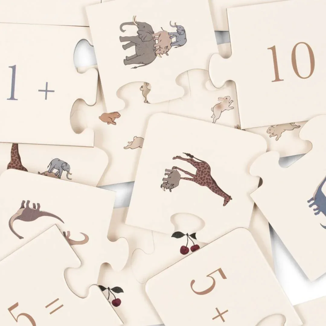 Konges Sløjd® Cardboard 3 Step Puzzle FSC Beige - Image 3