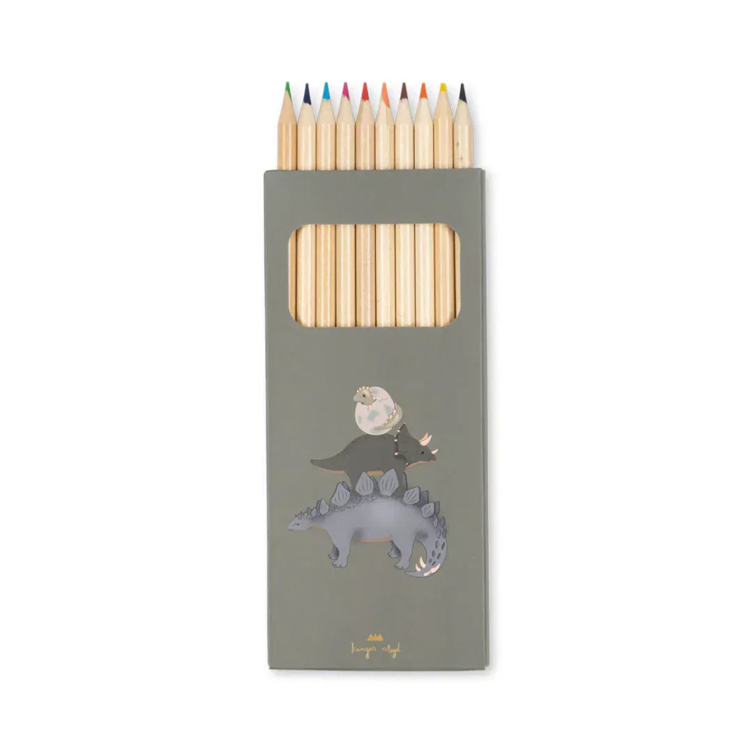 Konges Sløjd® Coloring book and crayon set Dino - Image 4
