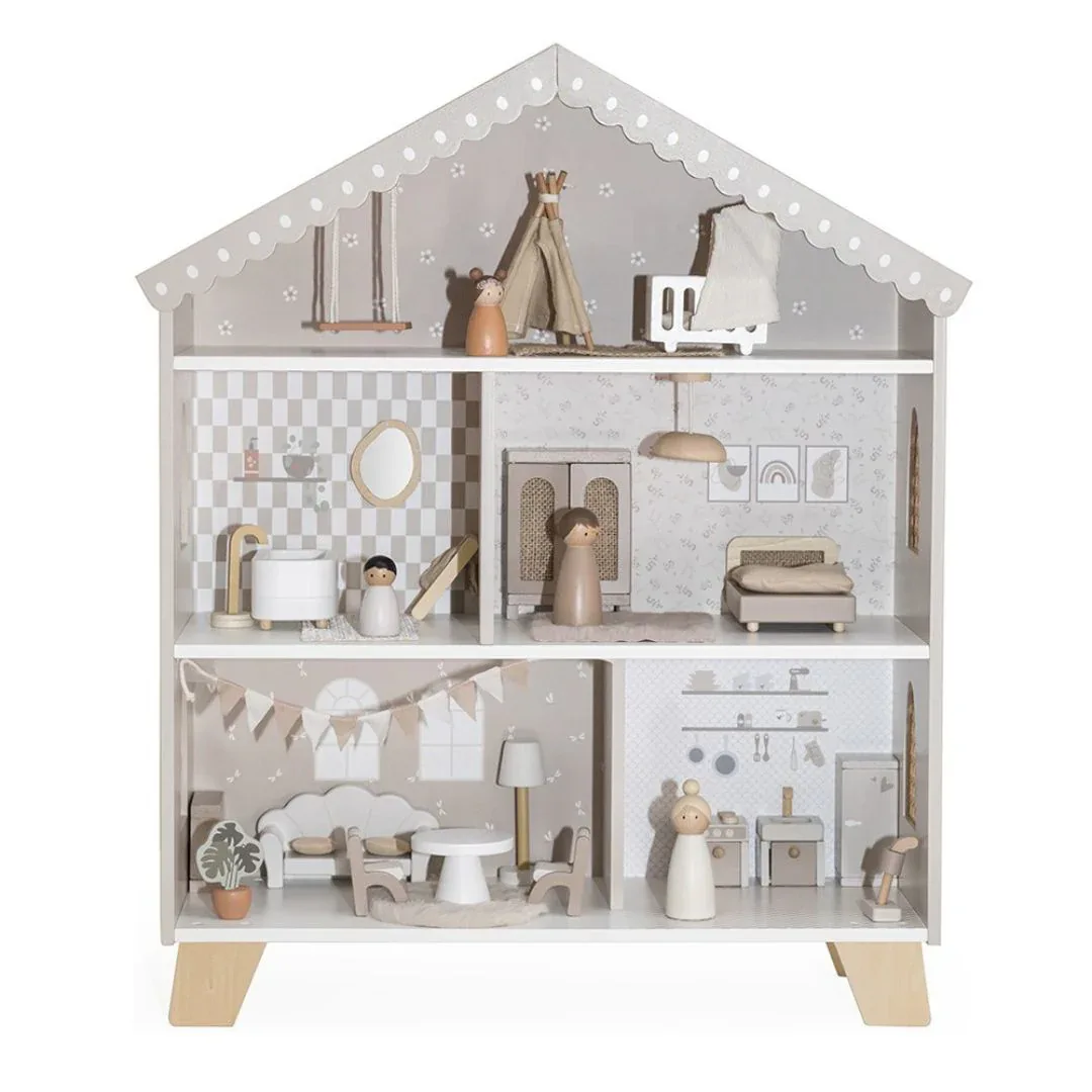 Label Label® Dollhouse with Furniture Nougat