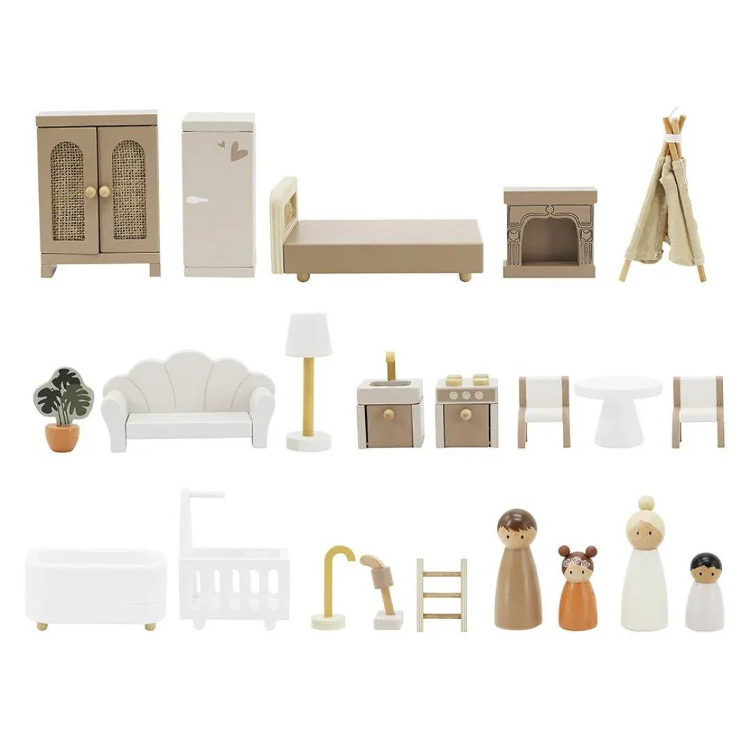 Label Label® Dollhouse with Furniture Nougat - Image 3