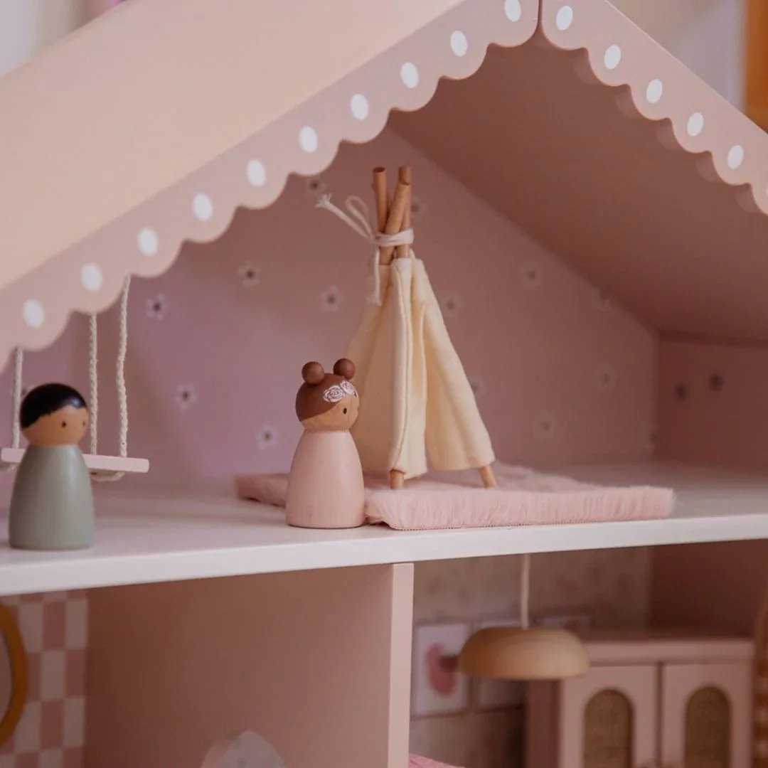 Label Label® Dollhouse with Furniture Pink - Image 7