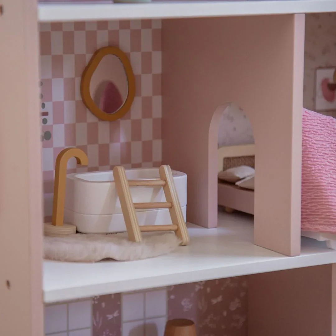 Label Label® Dollhouse with Furniture Pink - Image 8