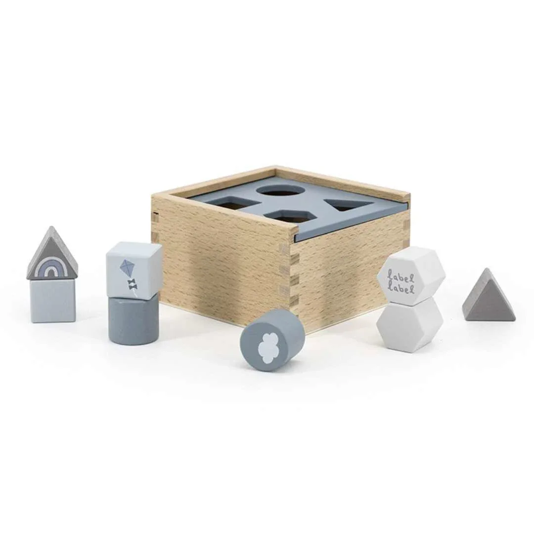 Label Label® Shape Sorting Box Blue