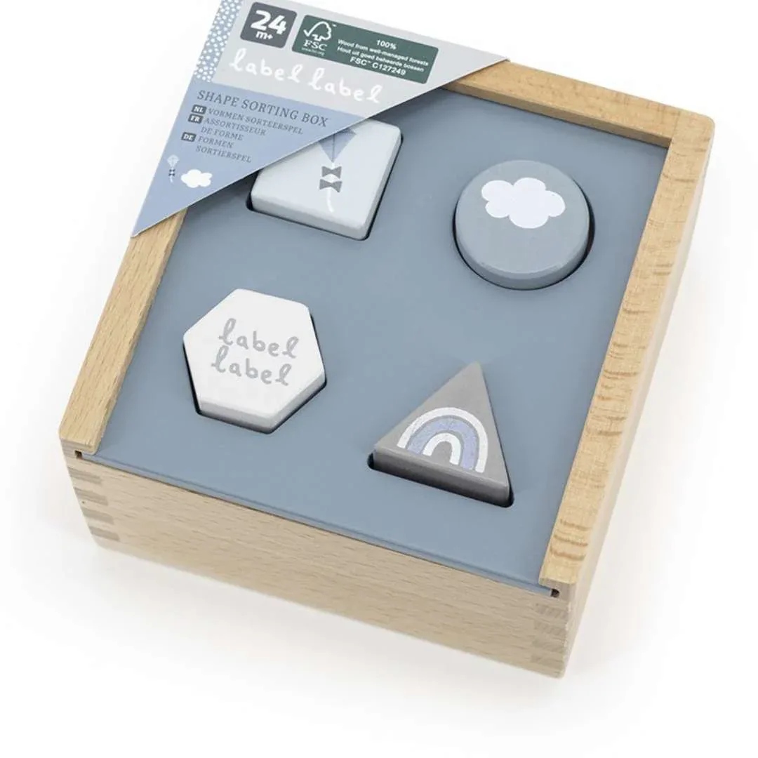 Label Label® Shape Sorting Box Blue - Image 3