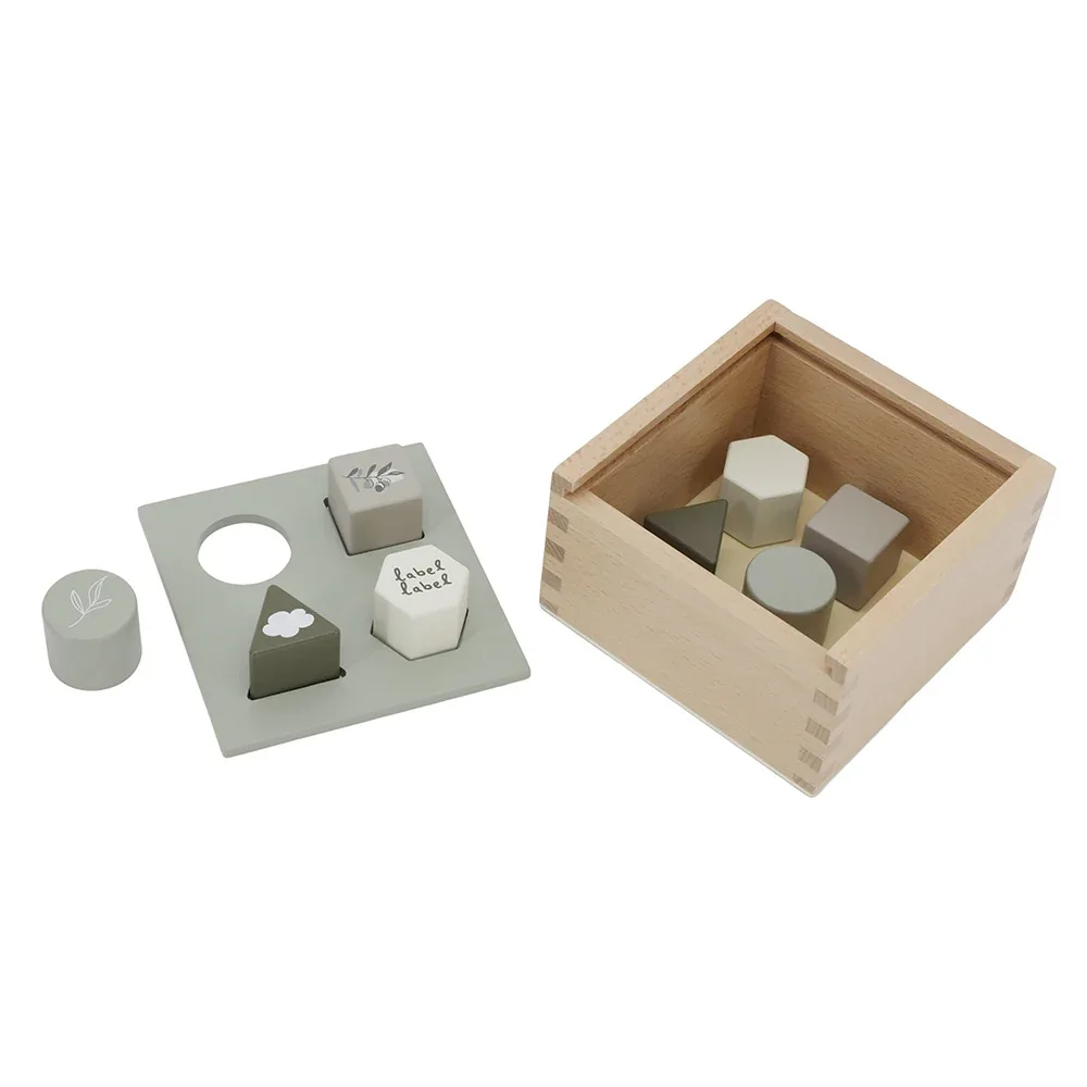 Label Label® Shape Sorting Box Olive Green - Image 2