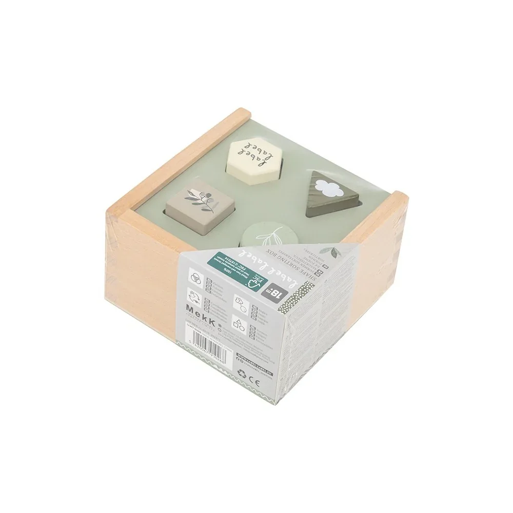 Label Label® Shape Sorting Box Olive Green - Image 3