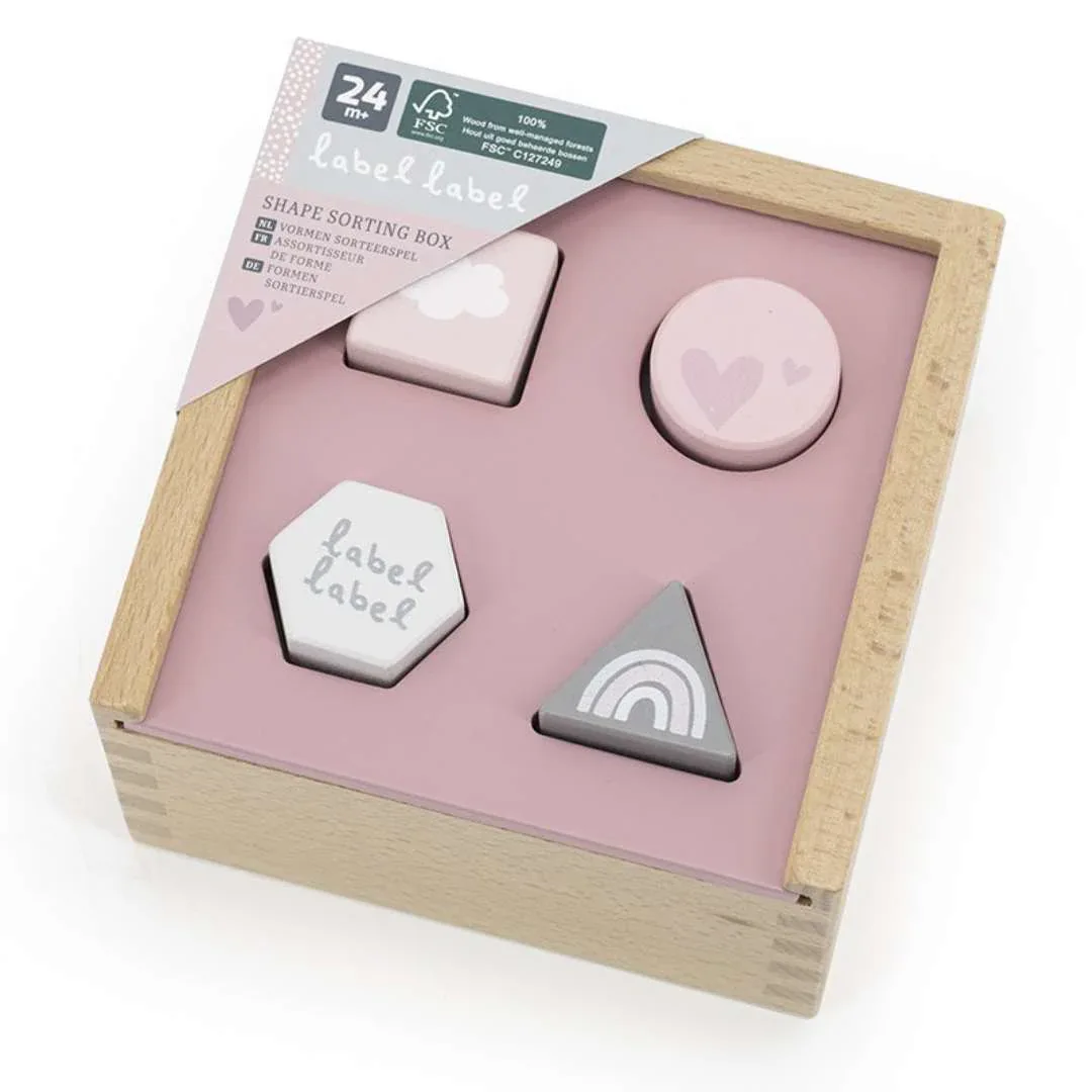 Label Label® Shape Sorting Box Pink - Image 2