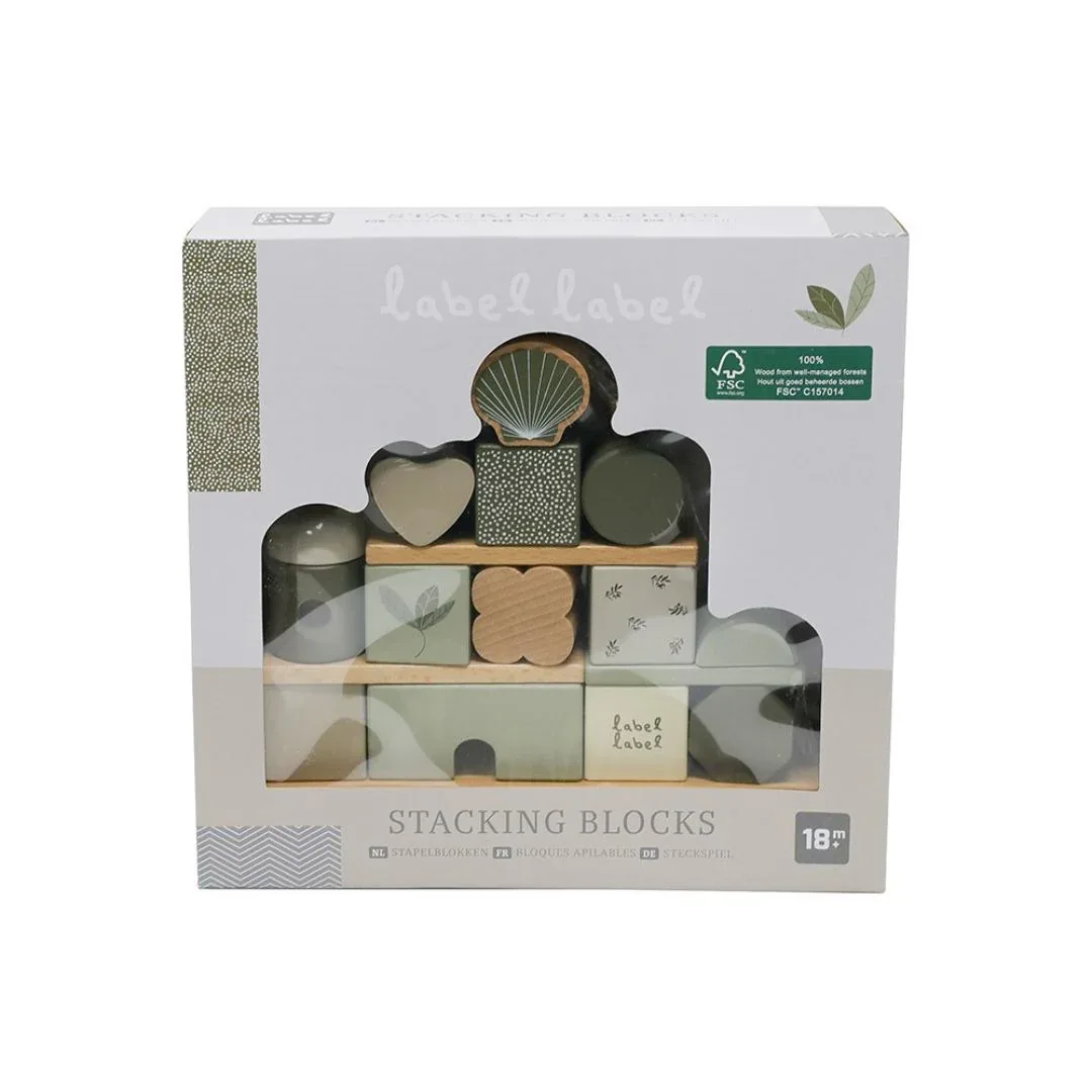 Label Label® Stacking Blocks Olive Green - Image 2