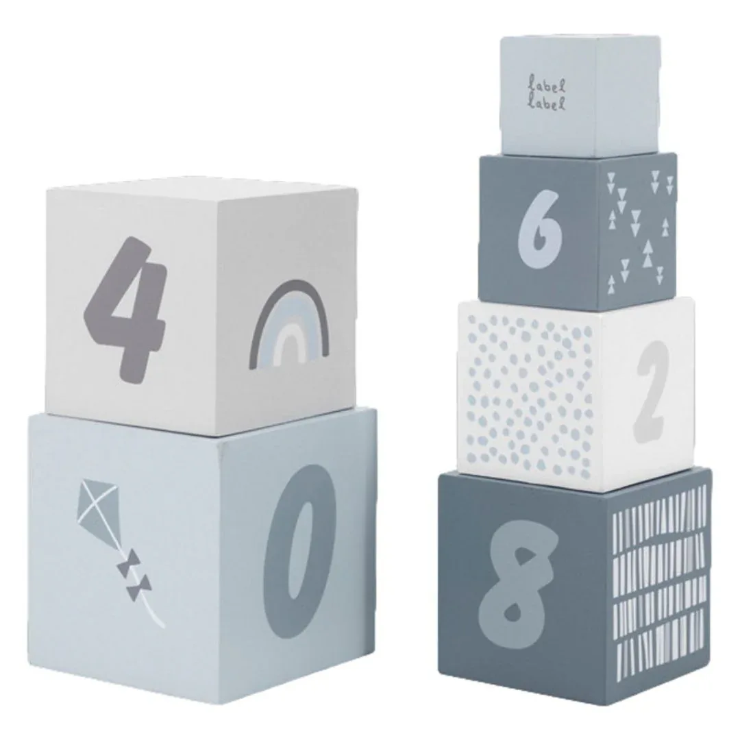 Label Label® Stacking Stacking Blocks Numbers Blue - Image 2