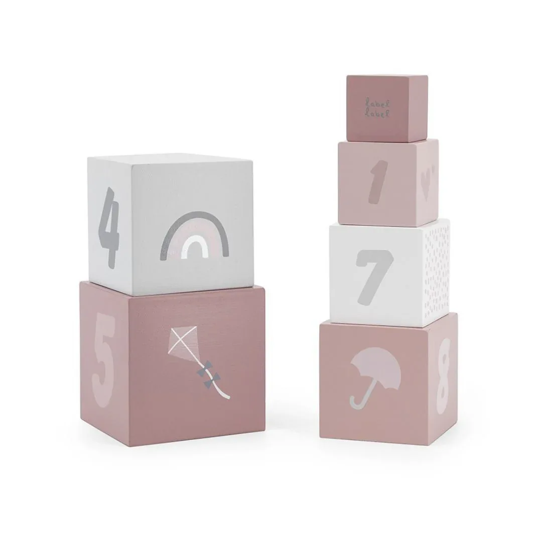 Label Label® Stacking Stacking Blocks Numbers Pink - Image 2