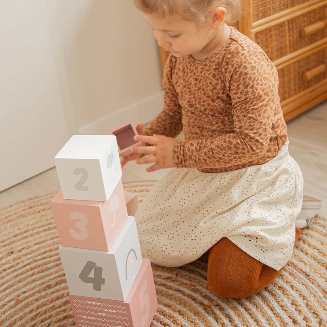 Label Label® Stacking Stacking Blocks Numbers Pink - Image 5