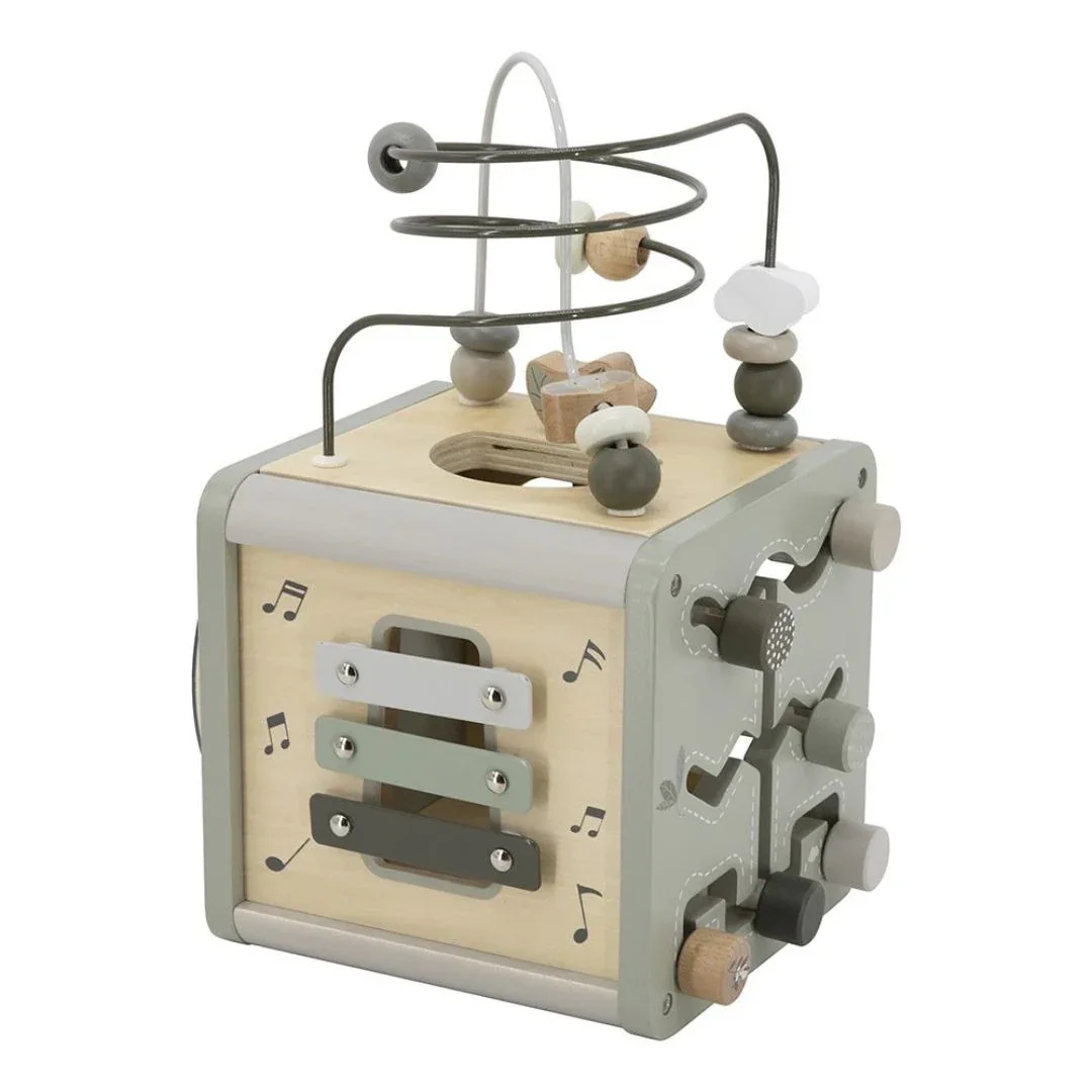 Label Label® Wooden Activity Cube Olive Green - Image 2